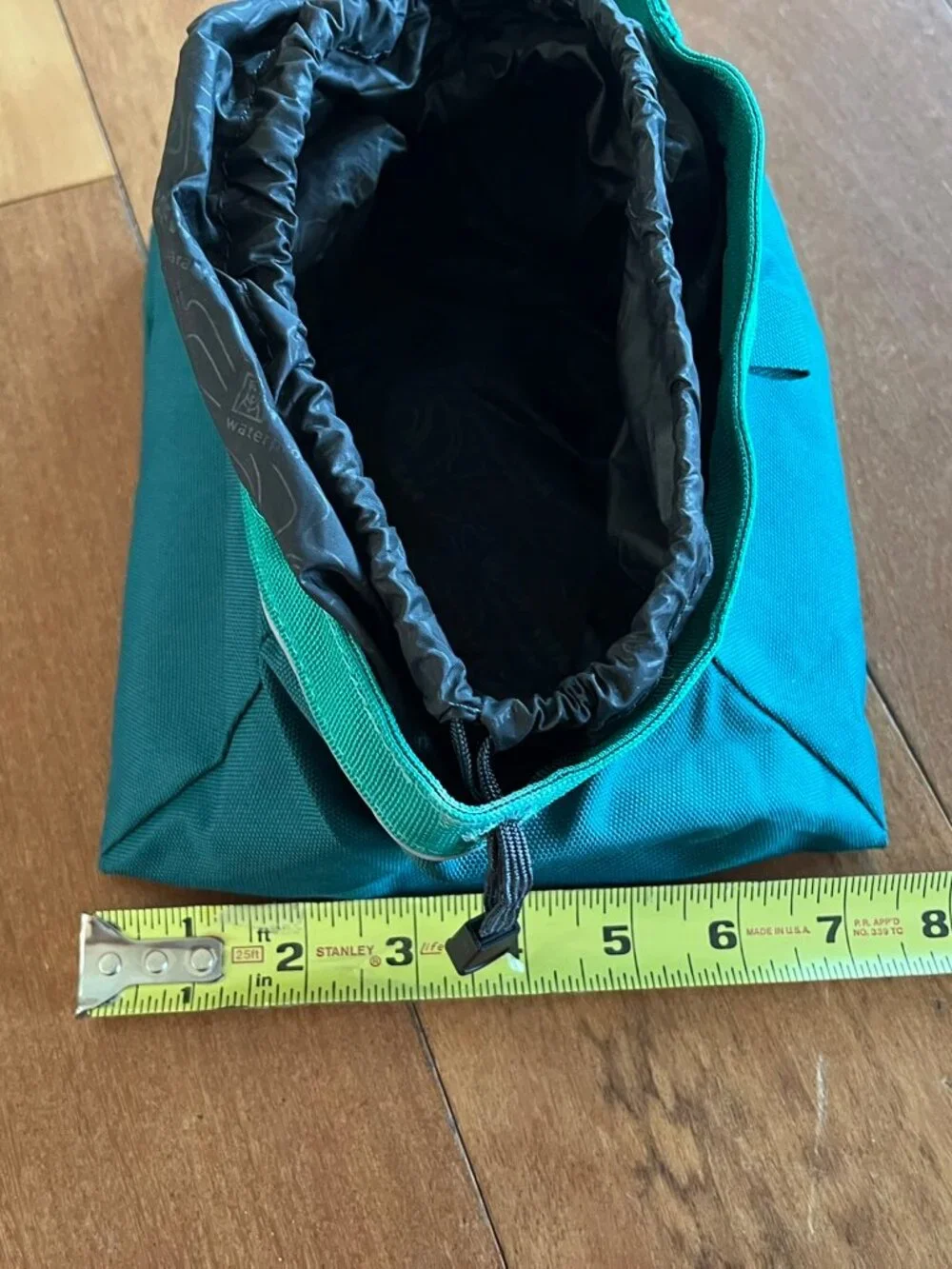 RUFFWEAR Quencher Cinch Top Dog Bowl Collapsible Waterproof TEAL 8” EUC (245)